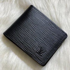 Louis Vuitton Black Epi Leather Marco Wallet